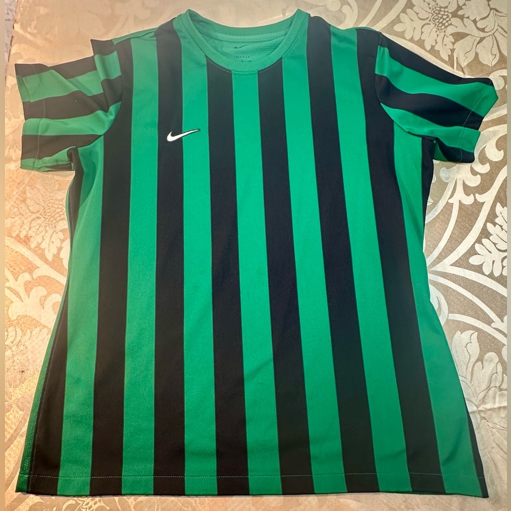Nike Division IV Soccer Jersey Women’s XL Green Black CW3818-302 Mesh On Back